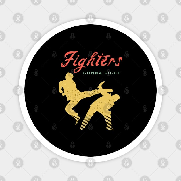 Fighter Design for a Martial Arts Lover Magnet by AlleyField